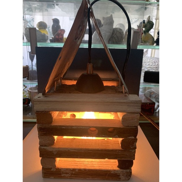 Cabin / Camping /Oregon License Plate Swag Light/Lamp With Edison Bulb - Picture 4 of 9